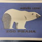 Limited Edition Czech Match Box Art Poster 85 of 240 Zoo Praha Polar Bear