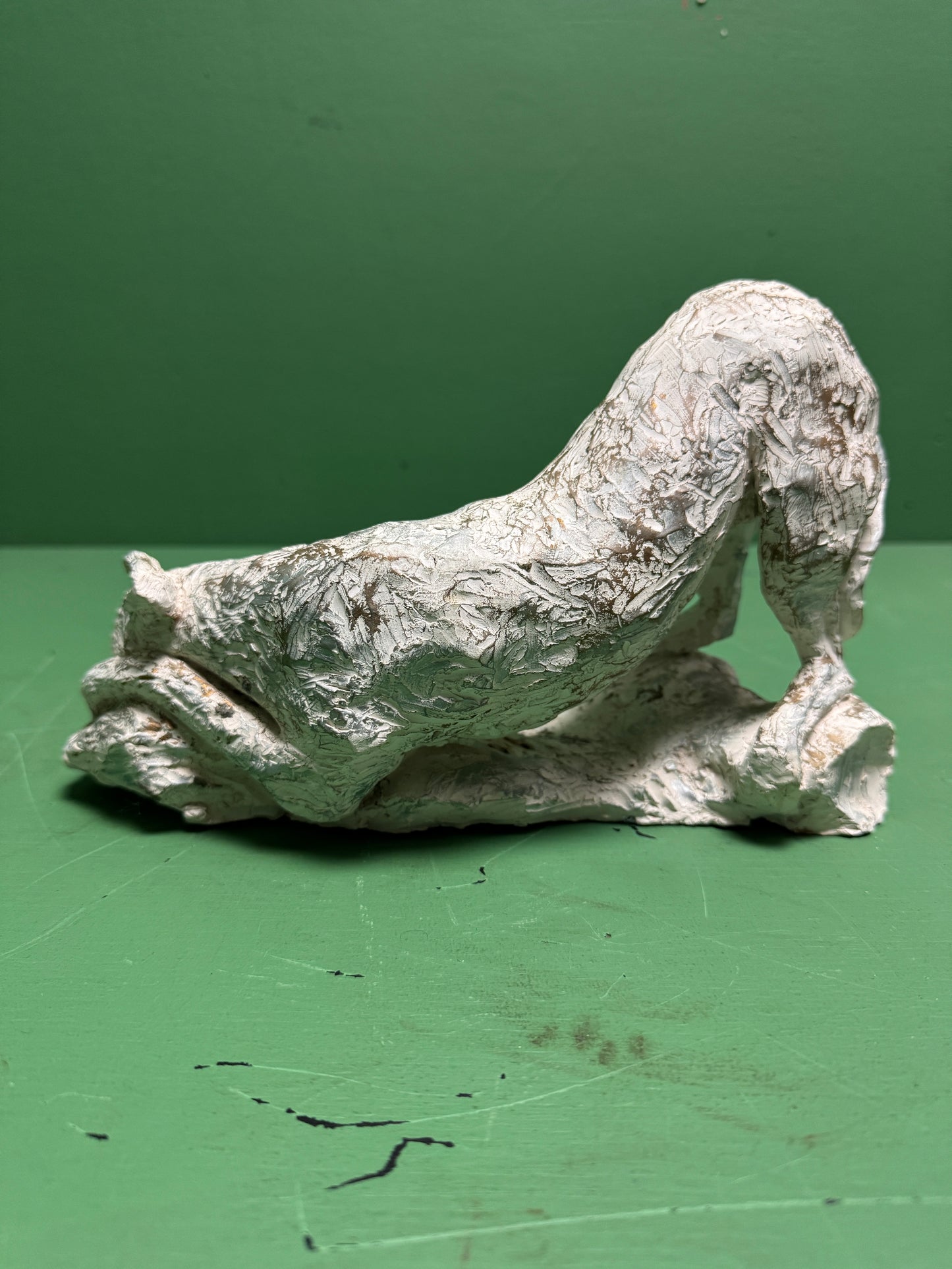 Hand Made Signed Dog Sculpture