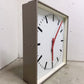 Large Czech Industrial 1970s Square Factory Clocks By Pragotron