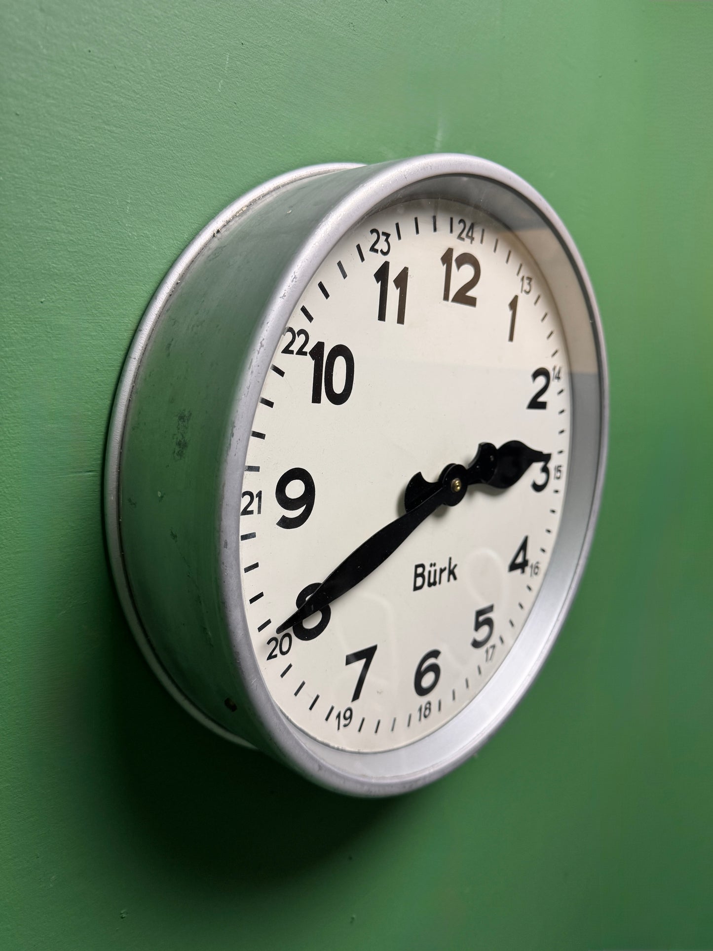 1950s Industrial Factory Clock By Bürk Germany