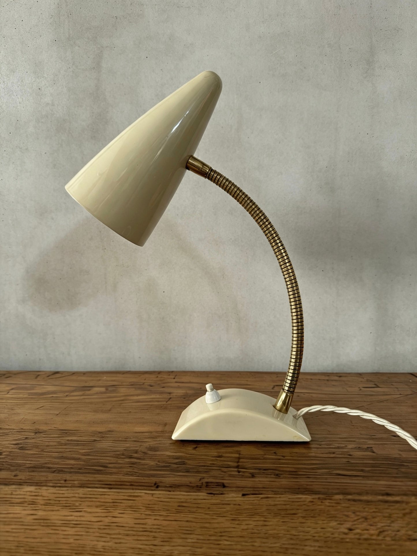 1960s German Gooseneck Table Lamp