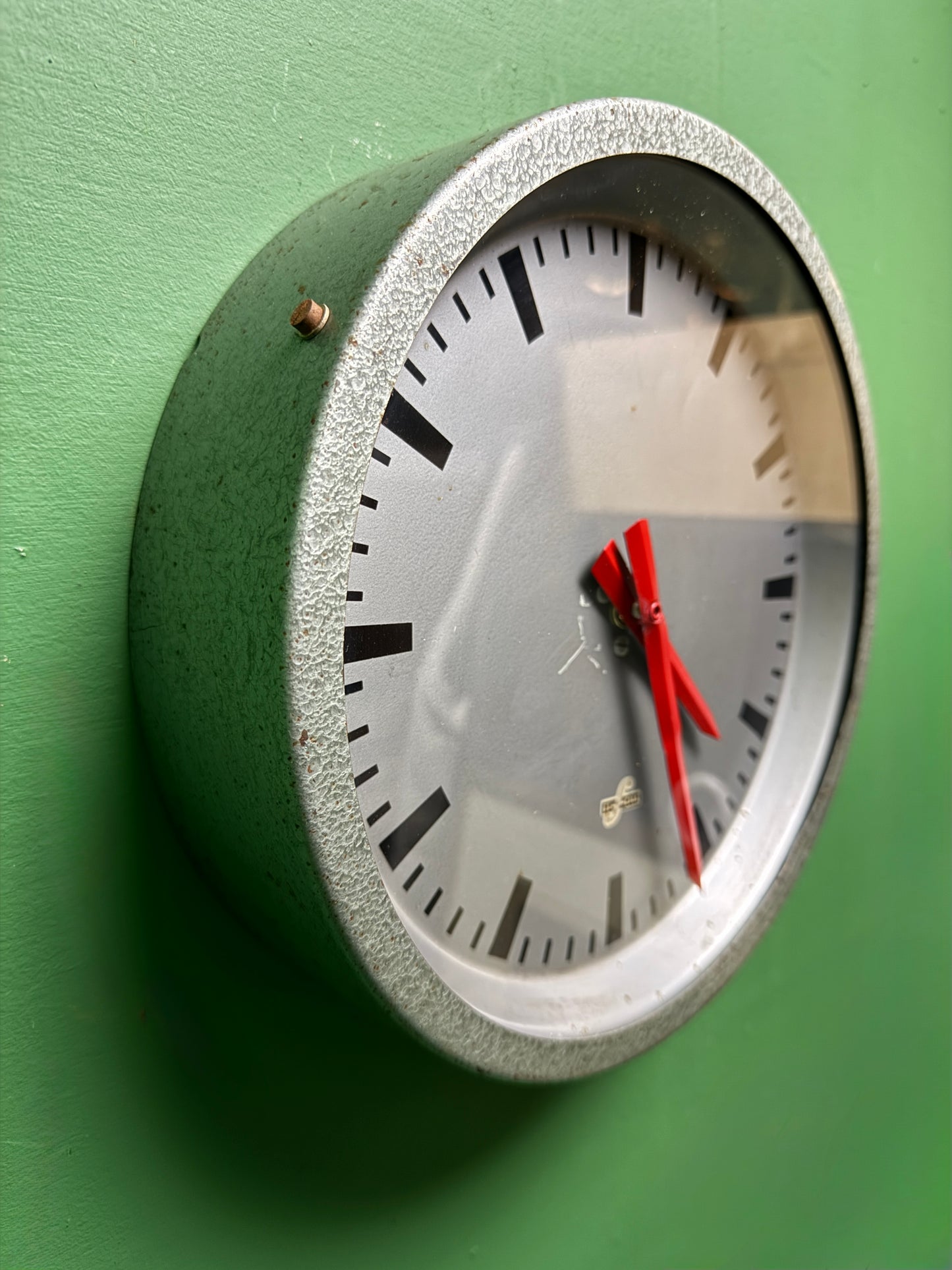 1960's East German Industrial Factory / Office Clocks By Elfema