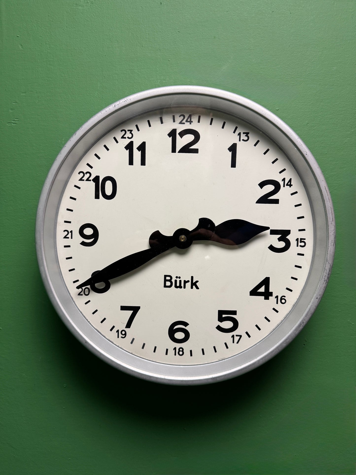 1950s Industrial Factory Clock By Bürk Germany