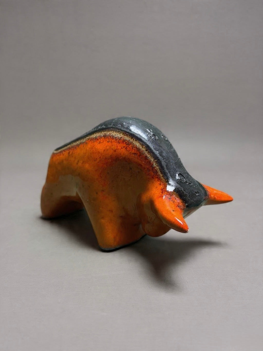 Otto Keramik Classic Ceramic Bull West German Pottery Fat Lava