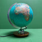Vintage 1960s German Glass Globe Lamp By JRO Globus Munchen