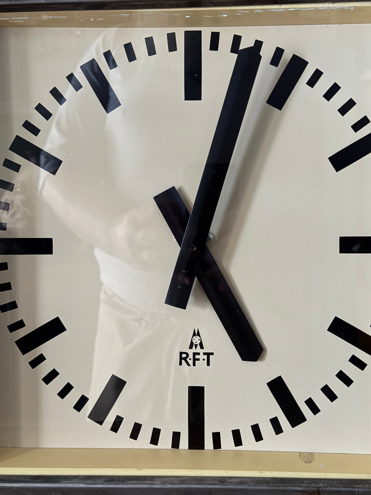 1950s Art Deco Style East German Clock Factory Clock By RFT