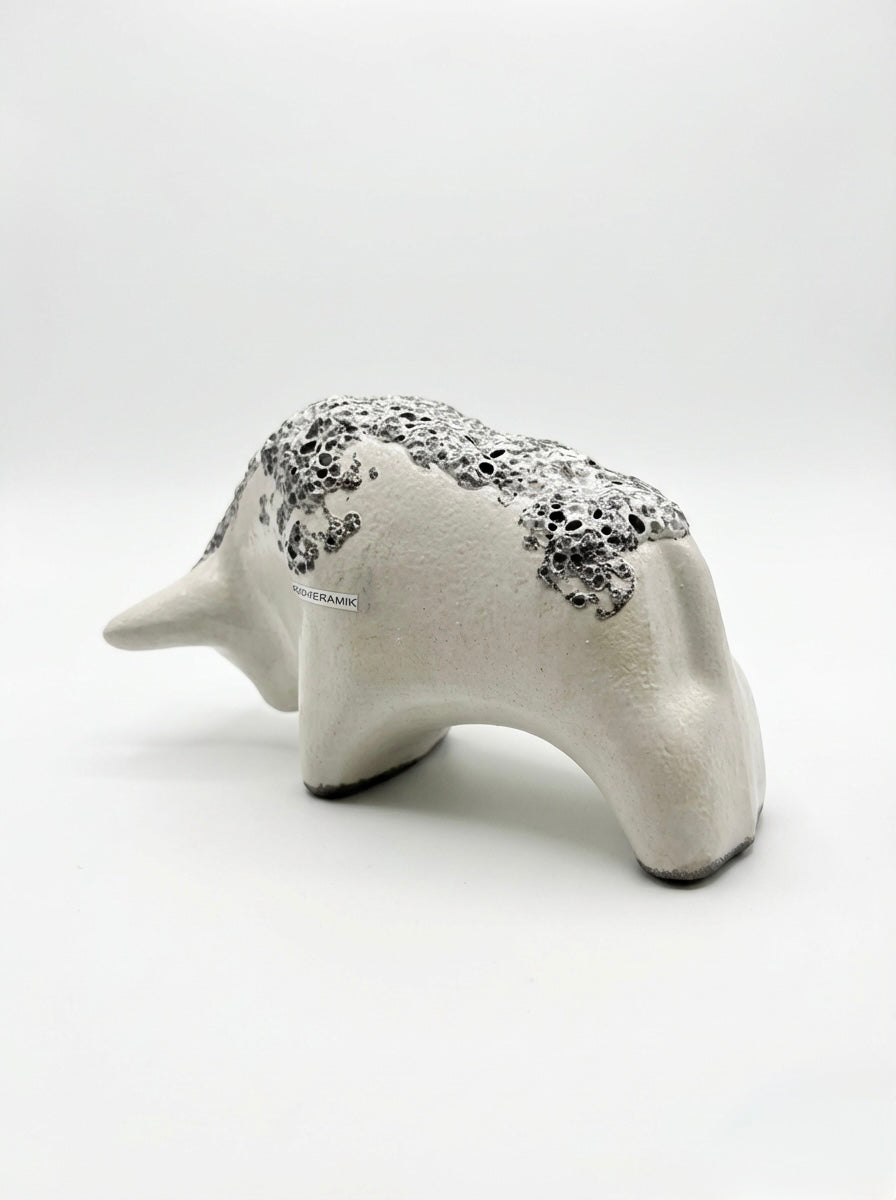 Otto Keramik Classic Ceramic Bull West German Pottery Fat Lava