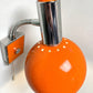 1960s Retro Orange & Chrome Wall Lamp