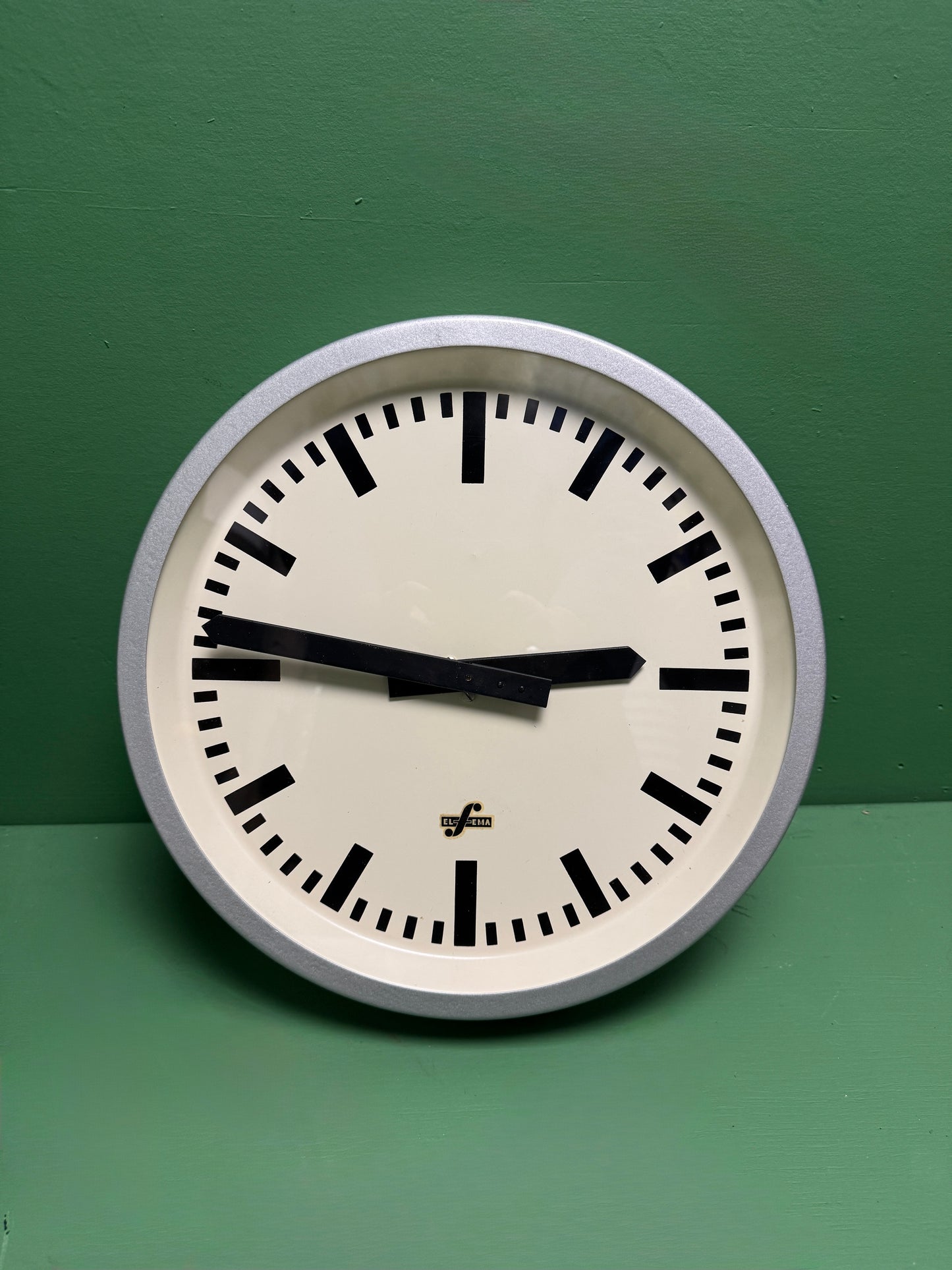 1950s East German Industrial Factory Clock By RFT