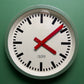 1960s East German Industrial Factory Clock By RFT