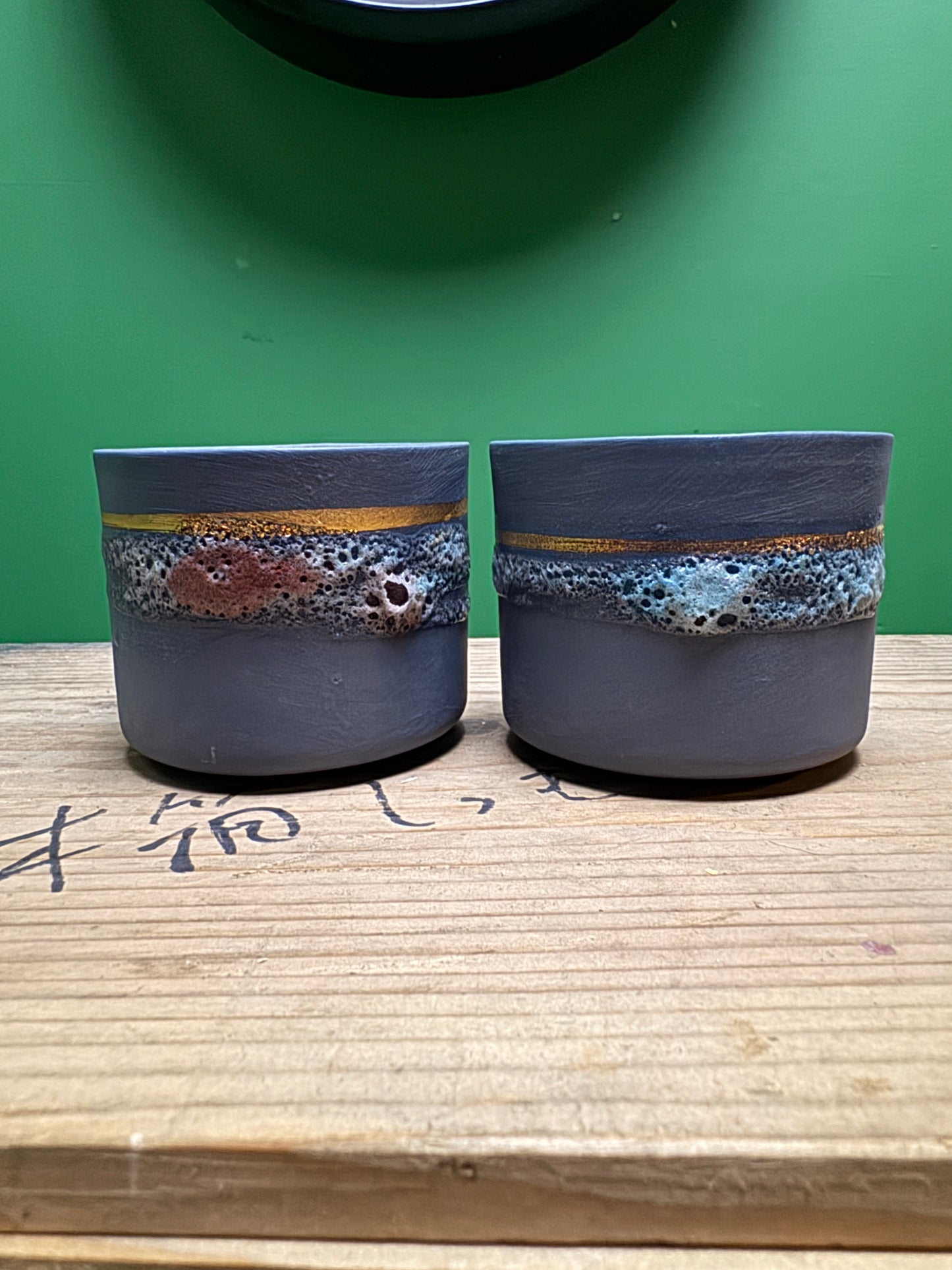 Hand Made Turkish Coffee / Espresso Cups By Renowned Design Ceramicist Saliha Kartal