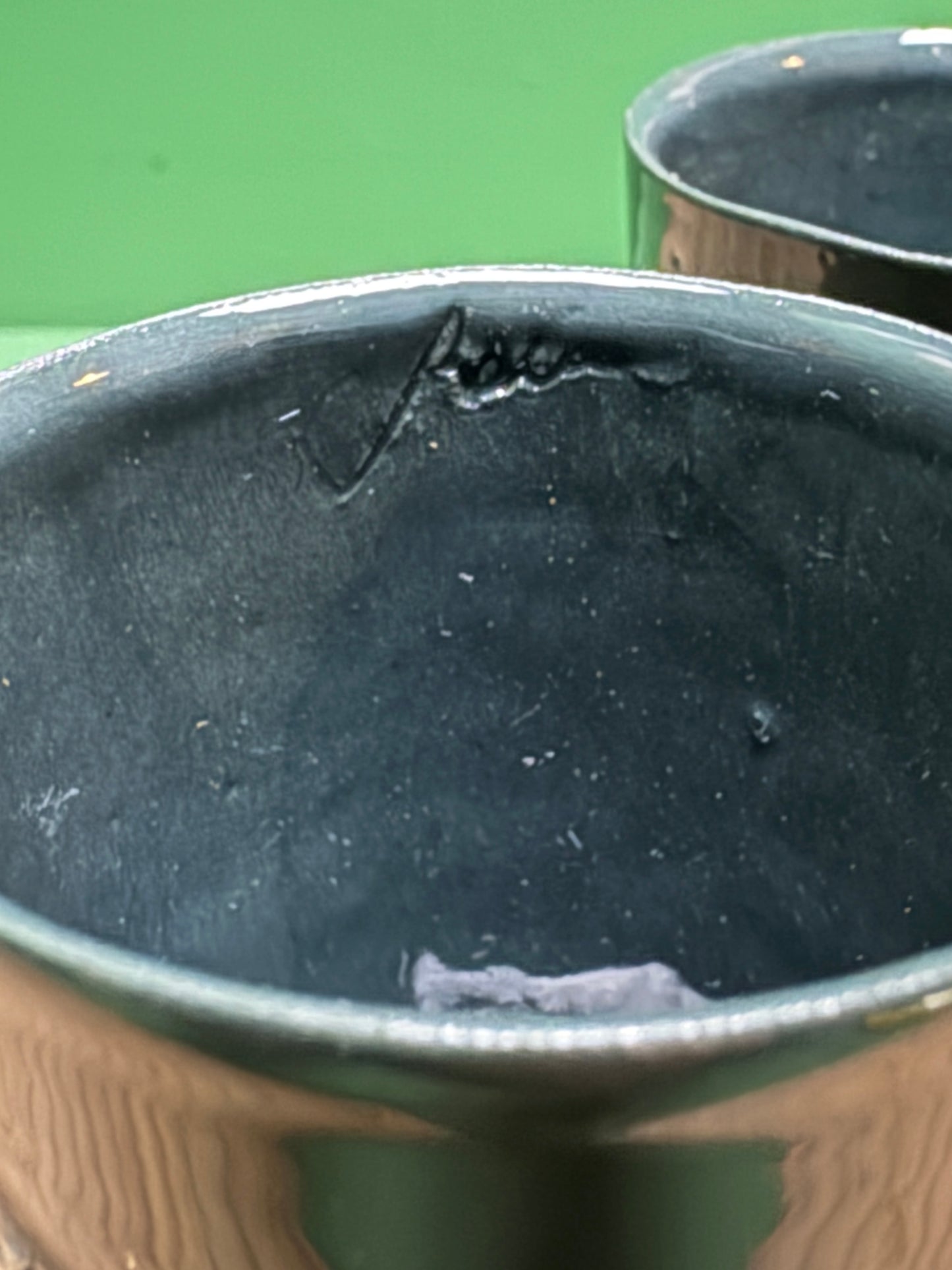 Hand Made Turkish Coffee / Espresso Cups By Renowned Design Ceramicist Saliha Kartal
