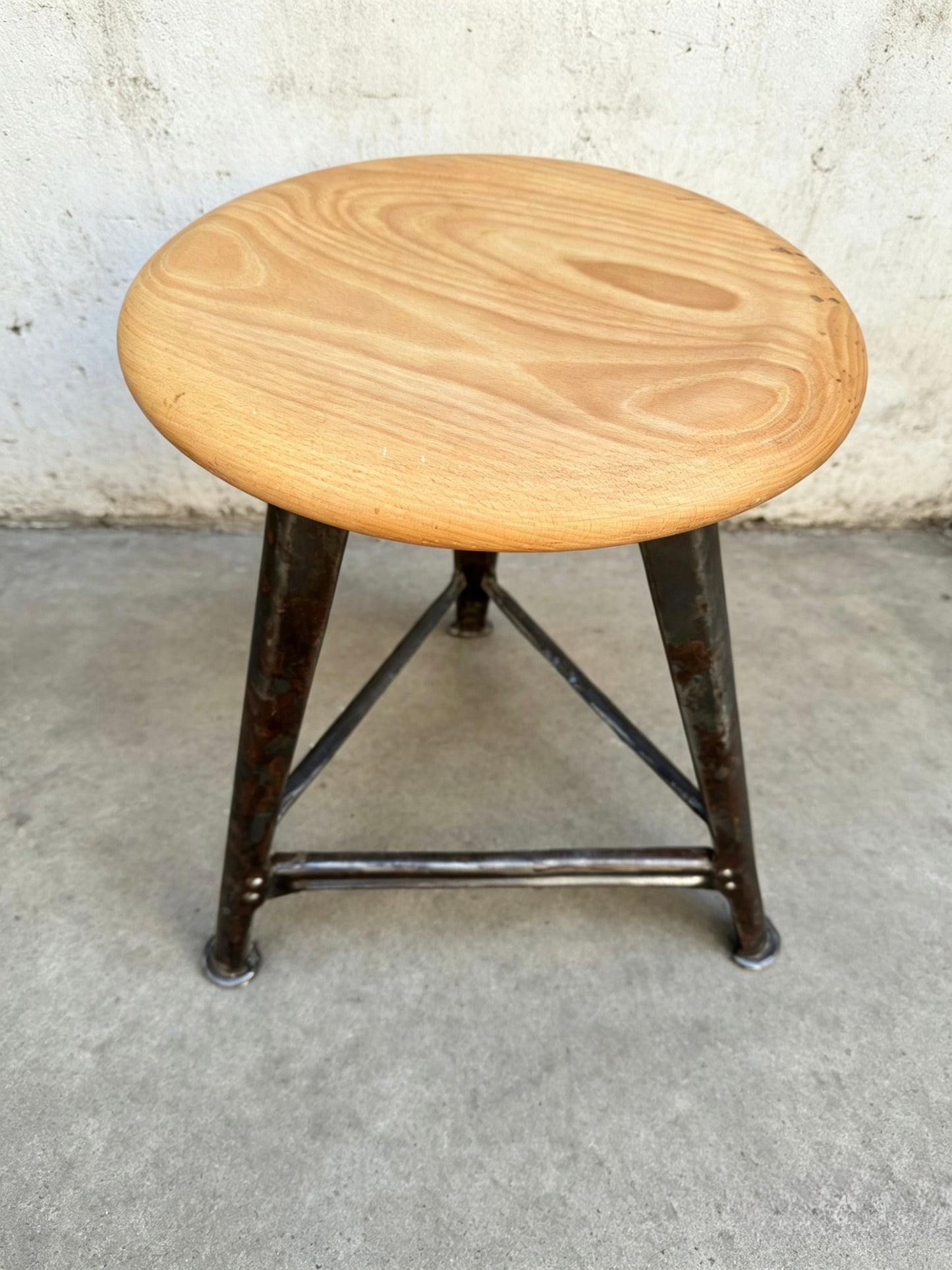 1930s Industrial Work Stool By Rowac