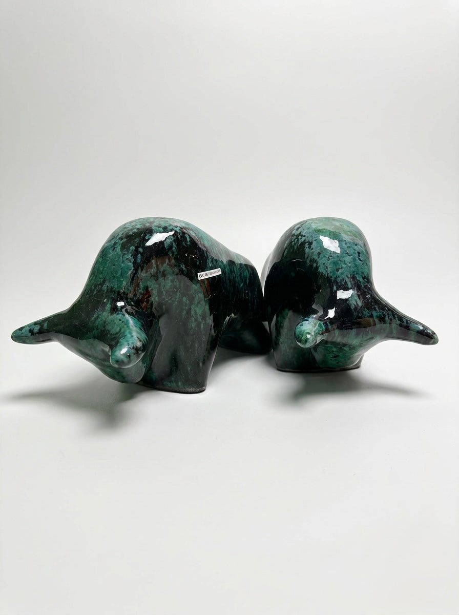 Otto Keramik Classic Ceramic Bull West German Pottery Fat Lava