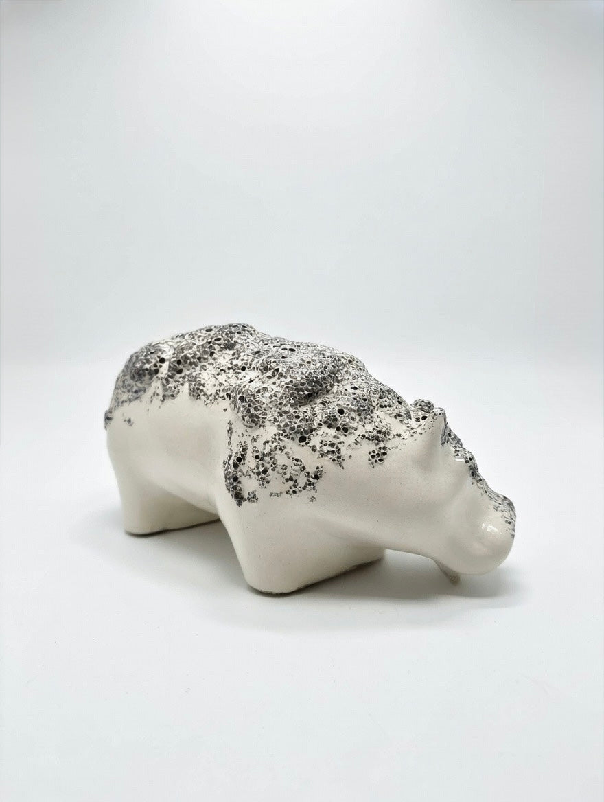 Otto Keramik Ceramic Hippopotamus West German Pottery Fat Lava