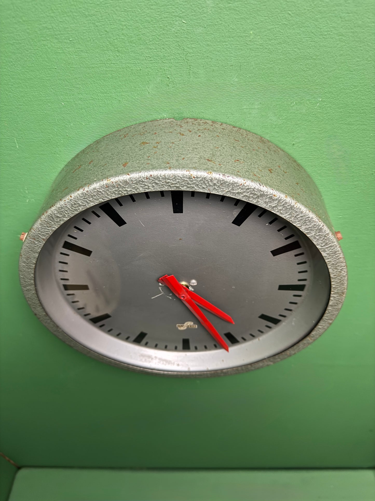 1960's East German Industrial Factory / Office Clocks By Elfema