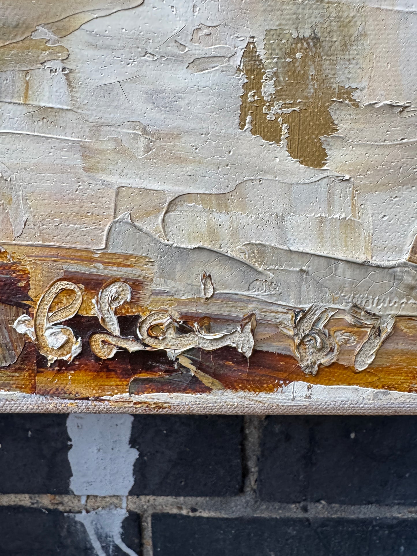 1967 Signed Oil On Canvas View Of London