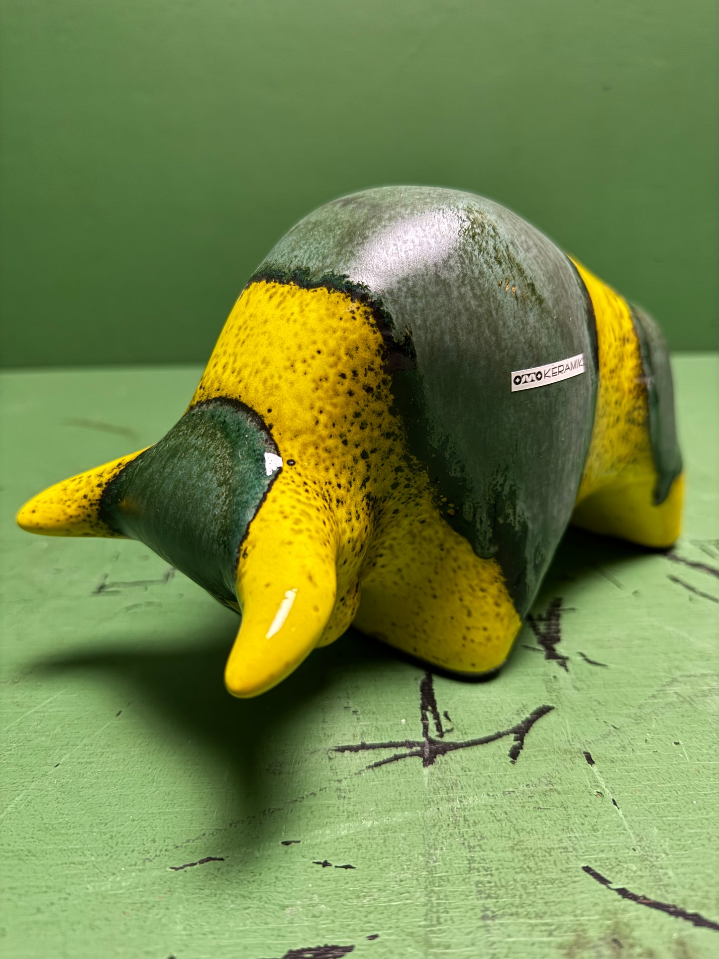 Otto Keramik Classic Ceramic Bull West German Pottery Fat Lava