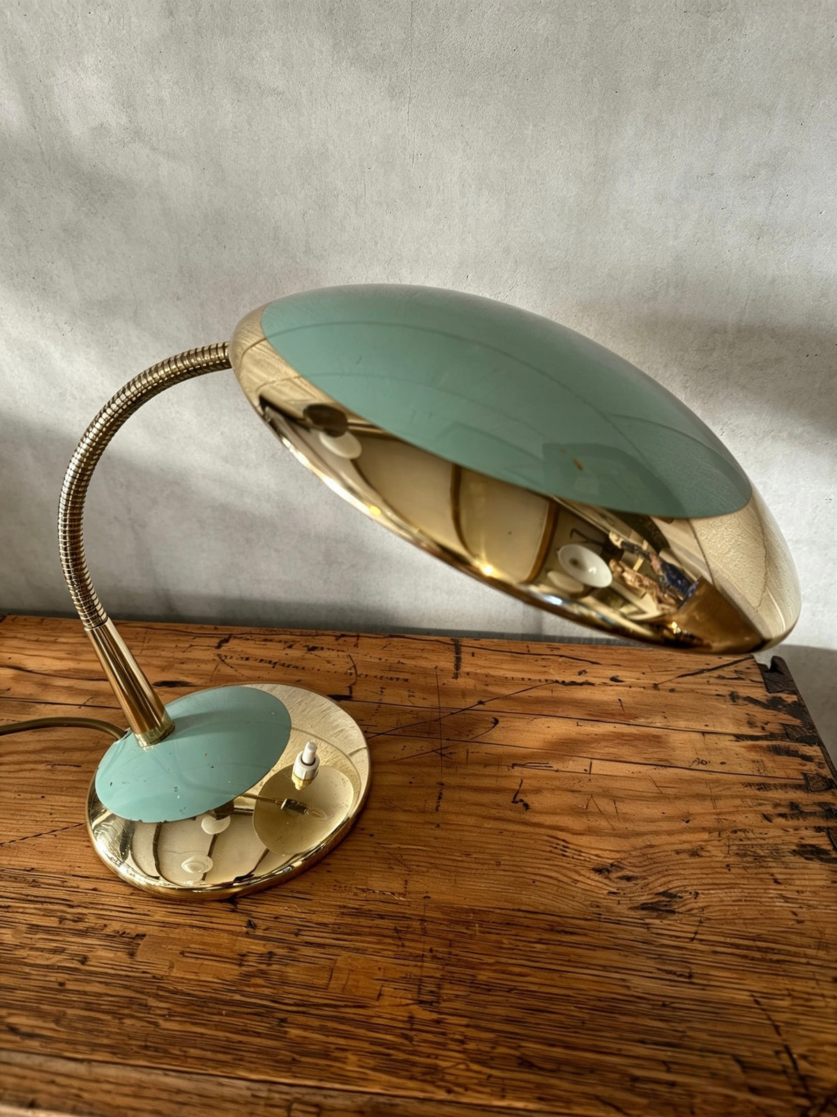 1950s Gooseneck Table Lamp By Hala