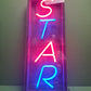 Circa 1980s ‘ STAR ‘ Neon Sign