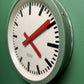 1960s East German Industrial Factory Clock By RFT
