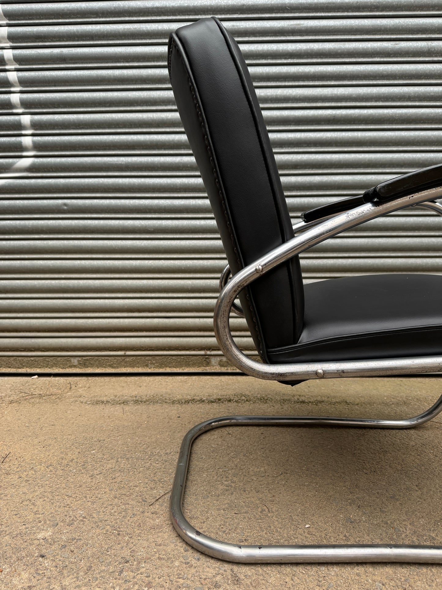 1930s Bauhaus Tubular Steel Arm Chair By Mauser Werke Waldeck Model RS7