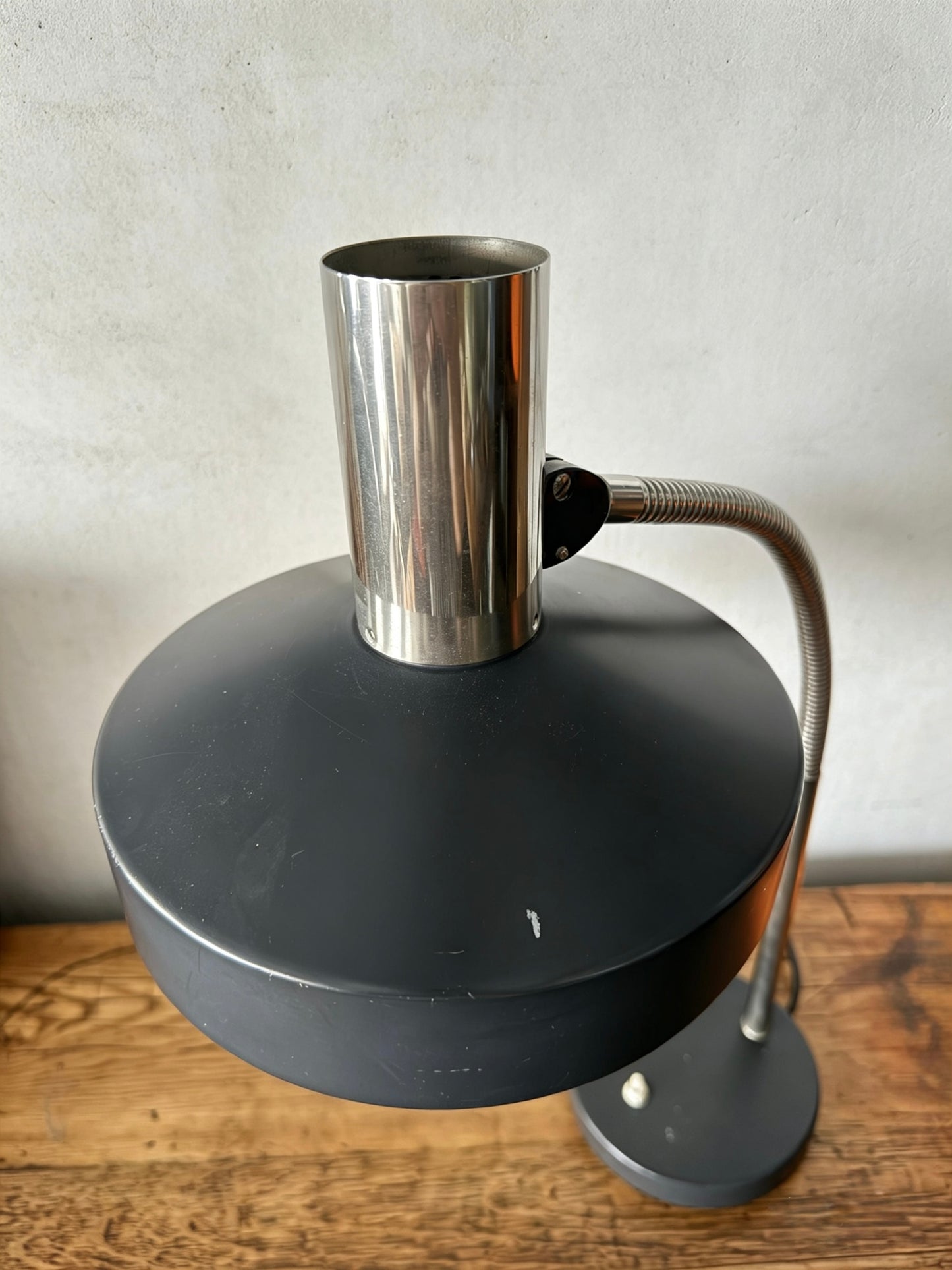 1970s Large Gooseneck Table Lamp By Kaiser Leuchten Germany