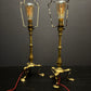 Circa 1910 Pair Of Faraday & Son Brass Pullman Lamps