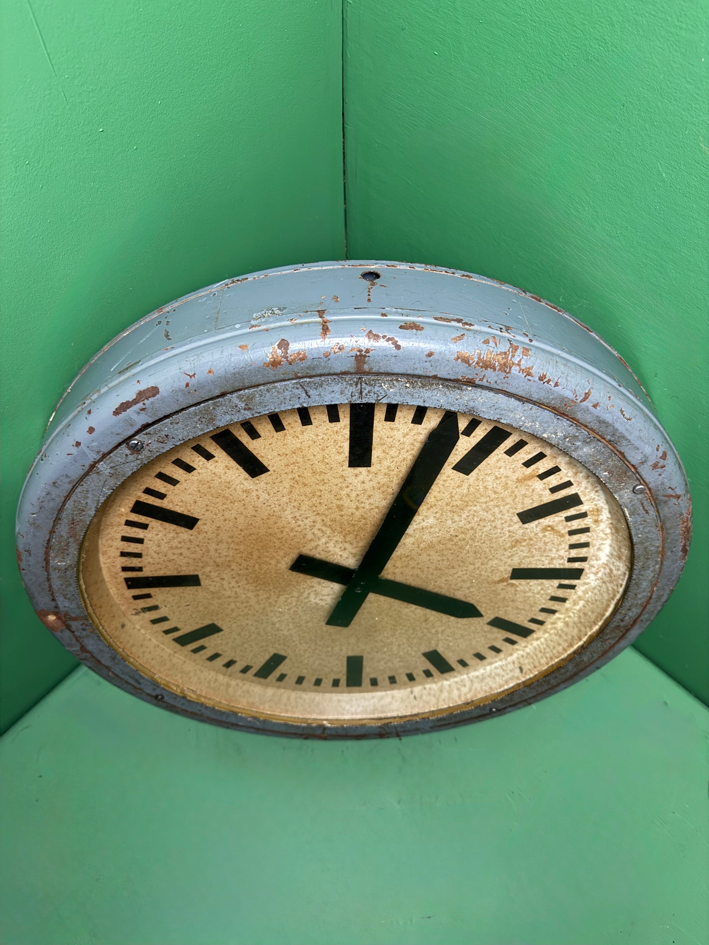 Very Large 1930s Pre War German Railway Clock
