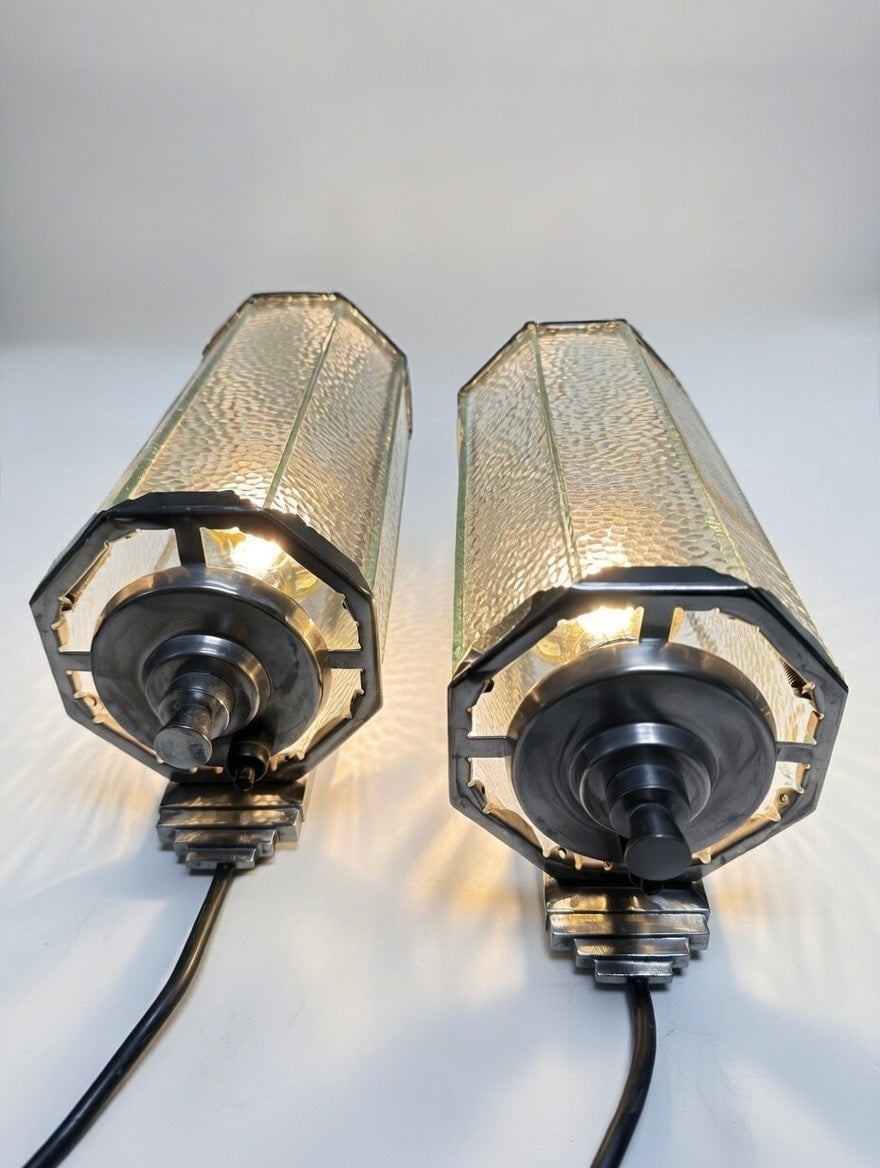 1930s Pair Of Art Deco Wall Lights
