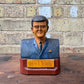 1960s Hand Carved President Kennedy Bust