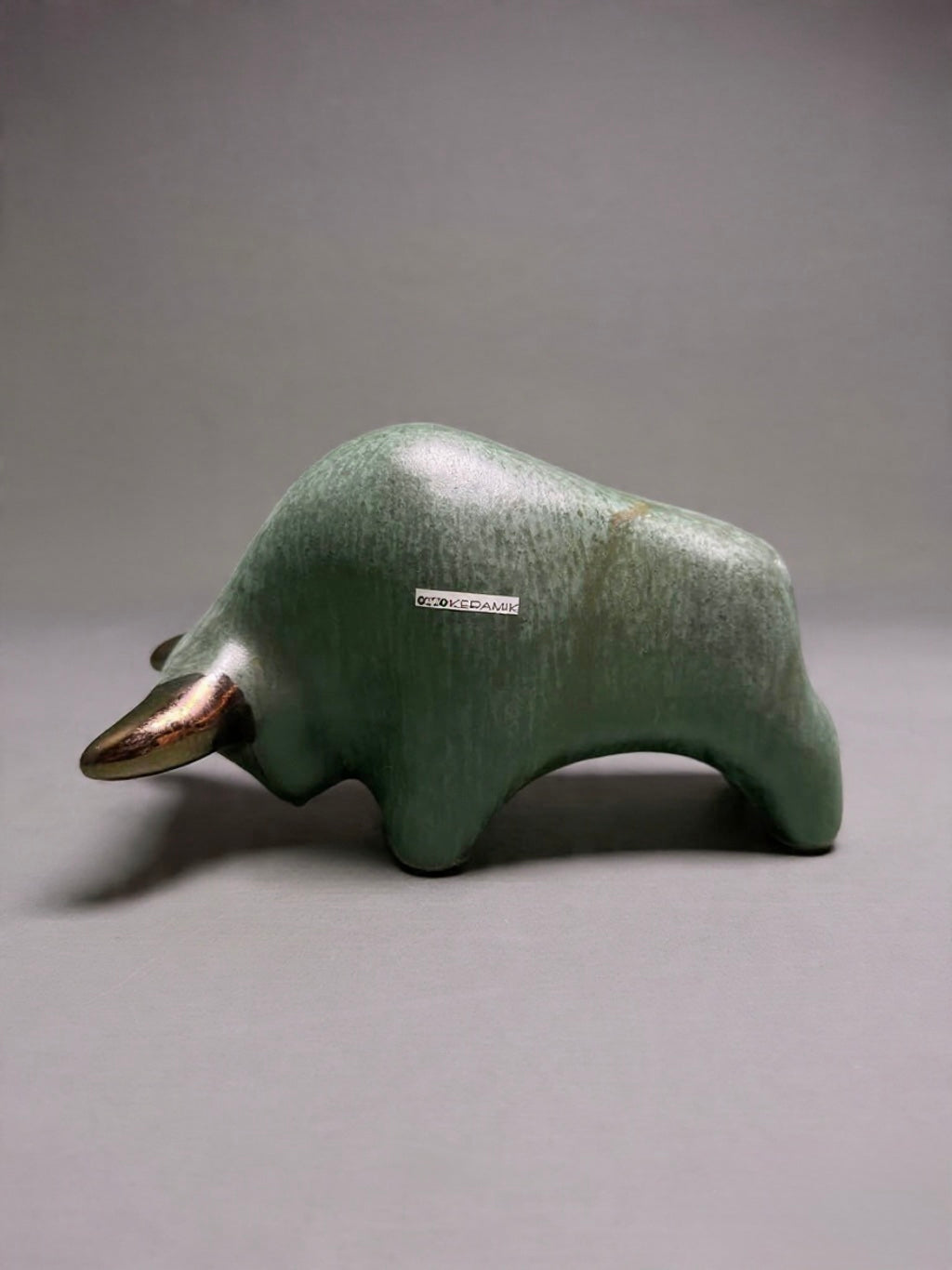 Otto Keramik Classic Ceramic Bull West German Pottery Fat Lava