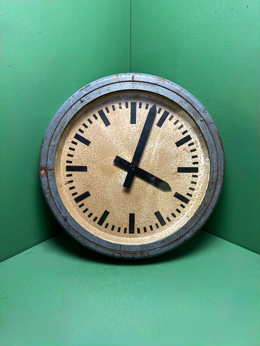 Very Large 1930s Pre War German Railway Clock