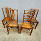 Set Of 4 Elm Side Chairs Circa Early1800s