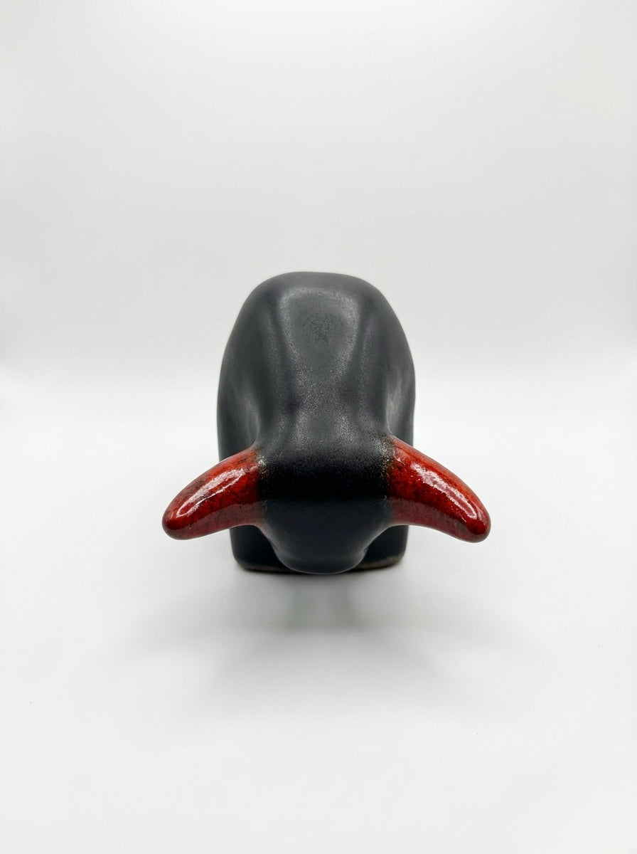 Otto Keramik Classic Ceramic Bull West German Pottery Fat Lava