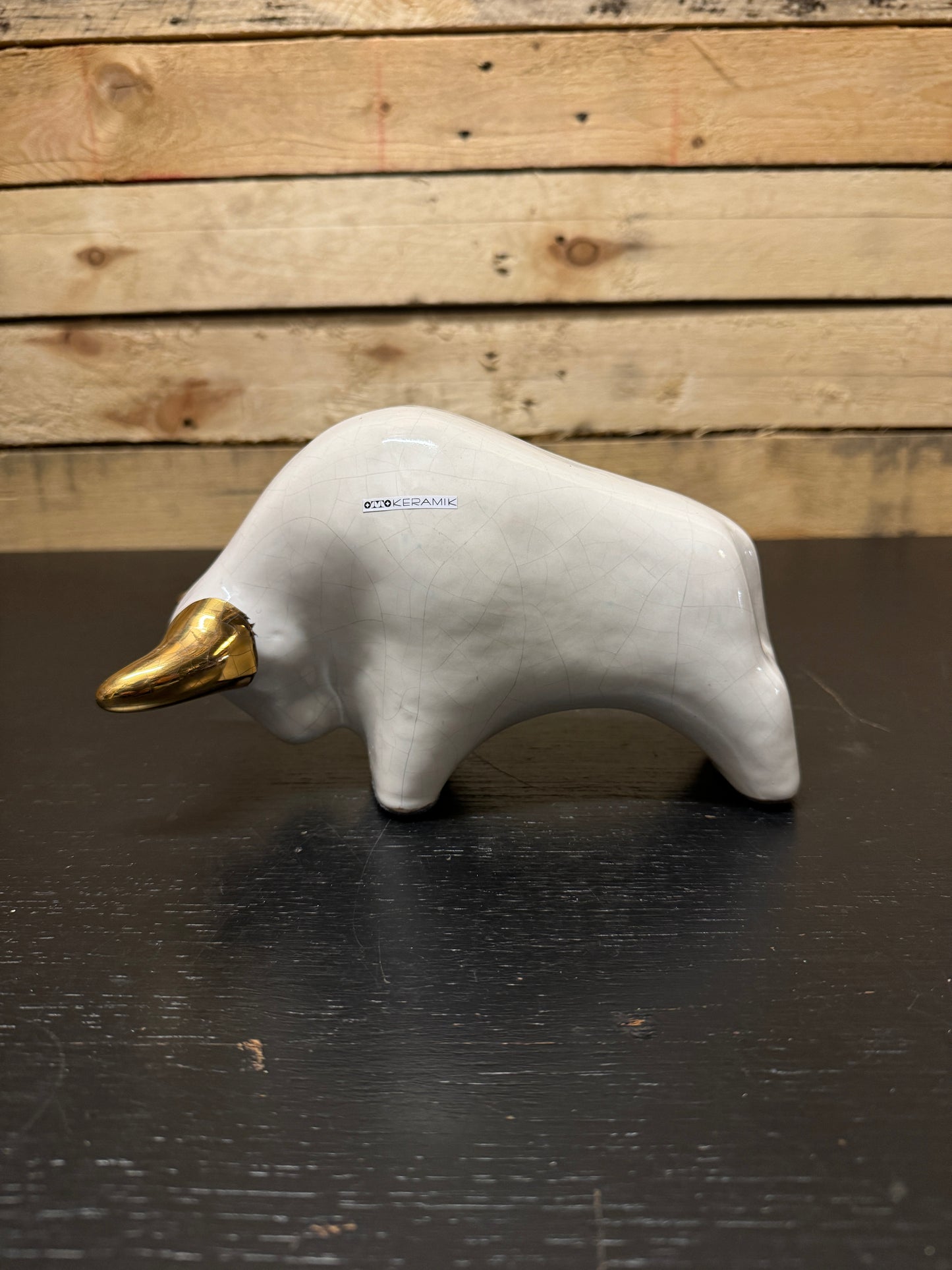 Otto Keramik Classic Ceramic Bull West German Pottery Fat Lava