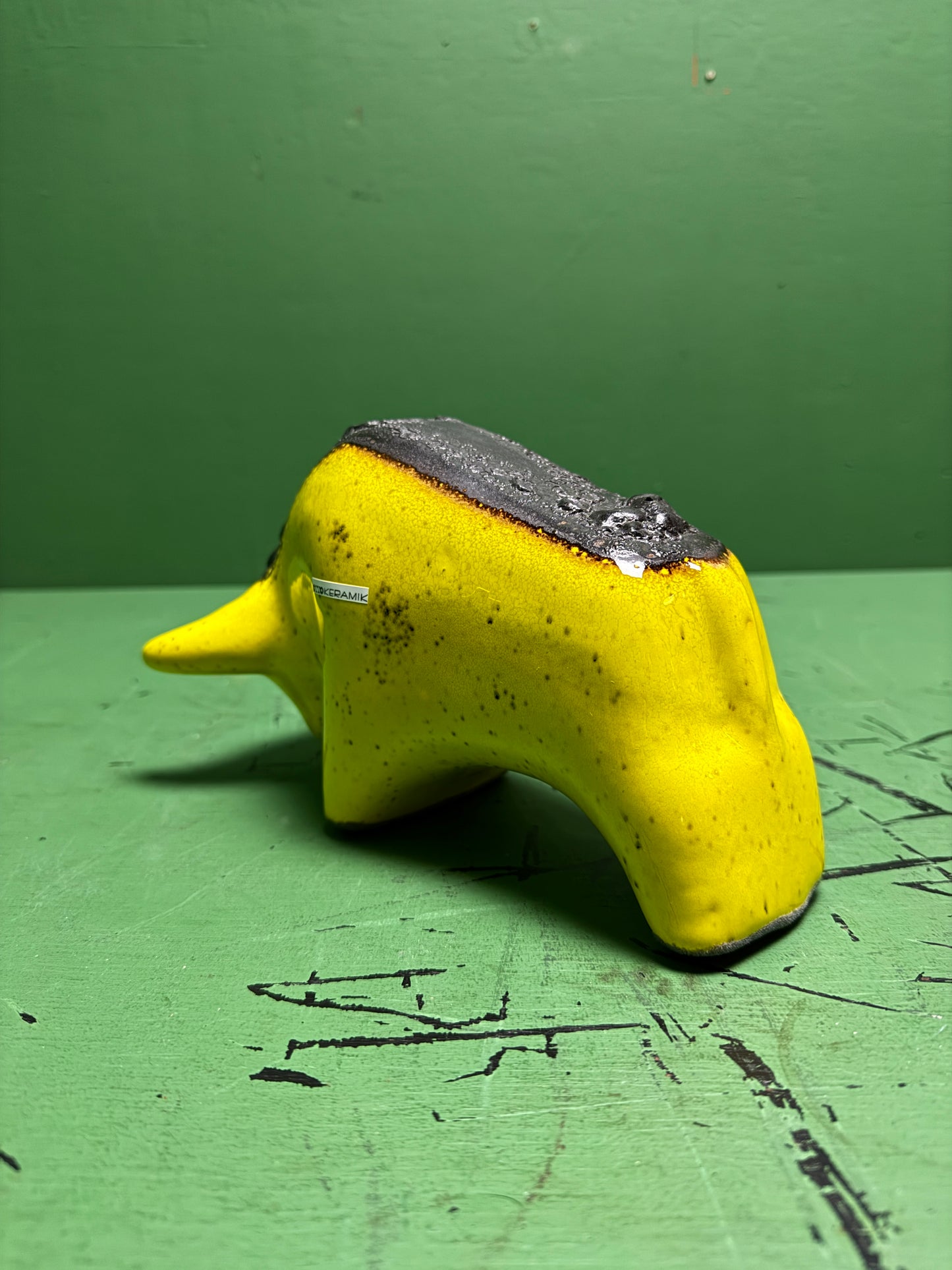 Otto Keramik Classic Ceramic Bull West German Pottery Fat Lava