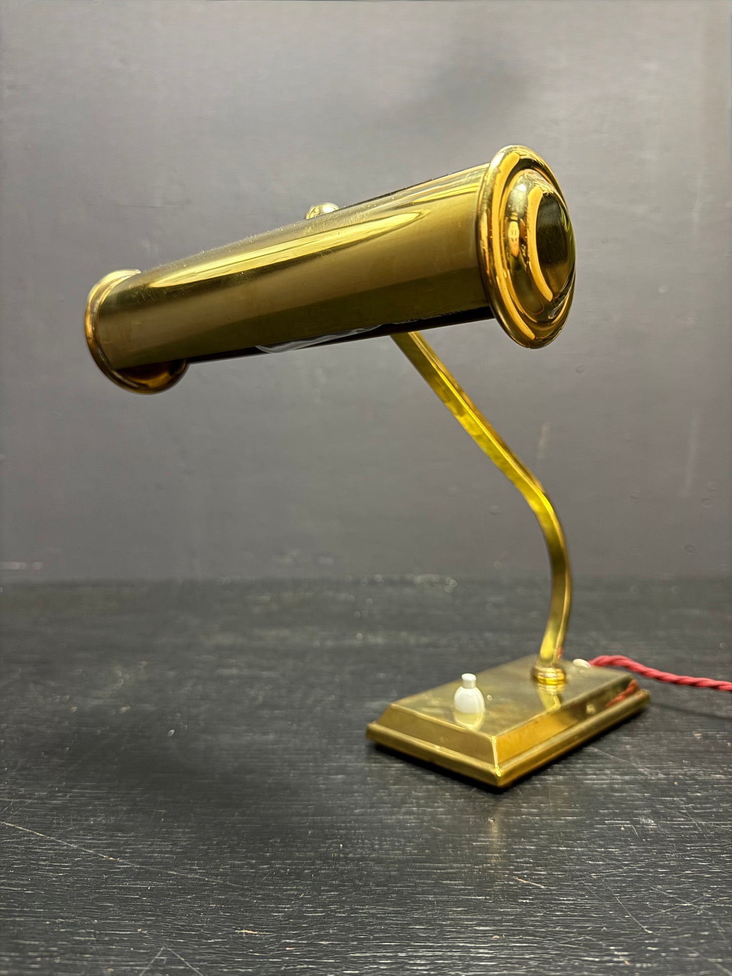 1960s Brass Piano Lamp By Solken Germany