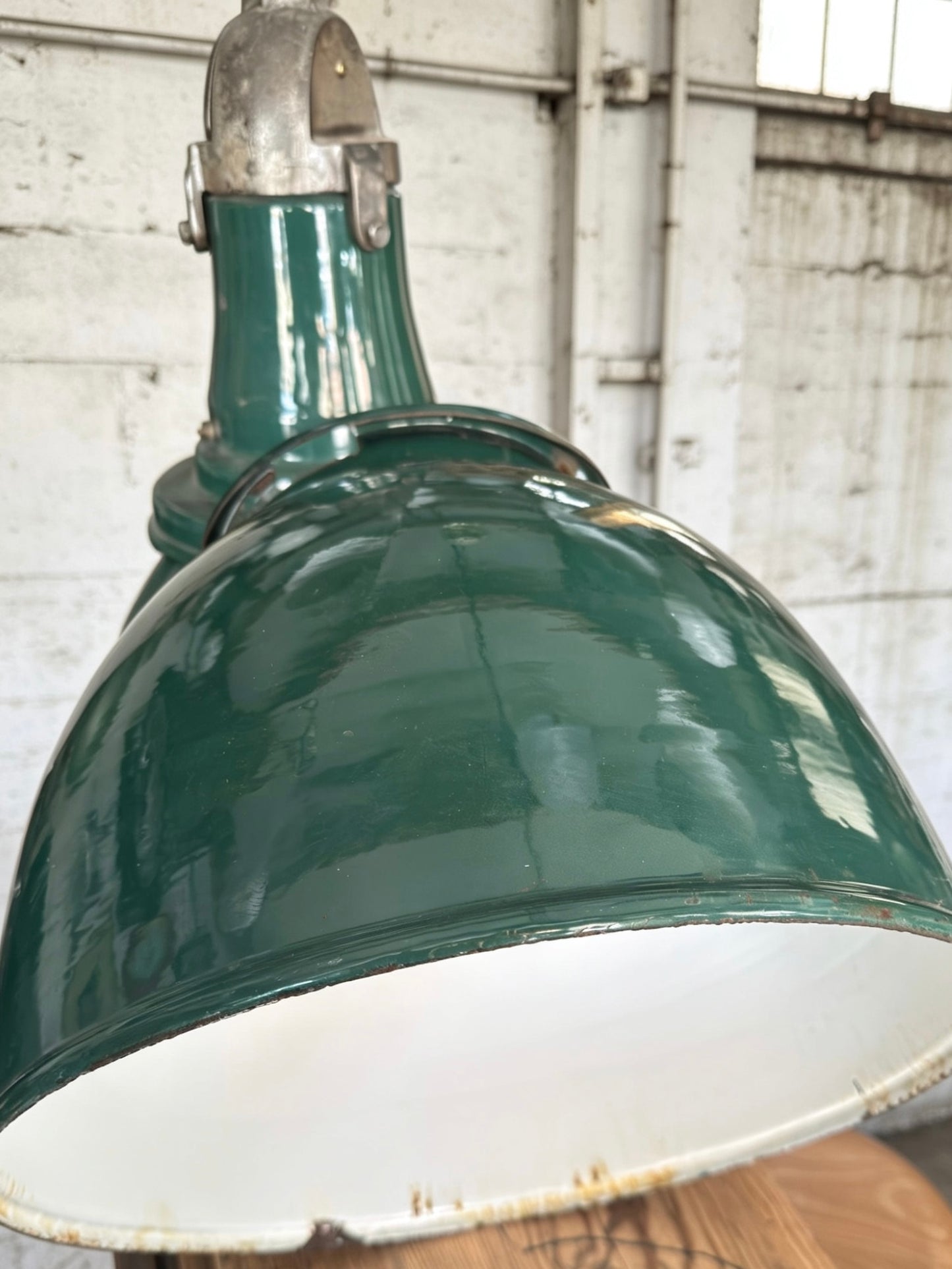 1940s Large Industrial Factory Lights By Simplex