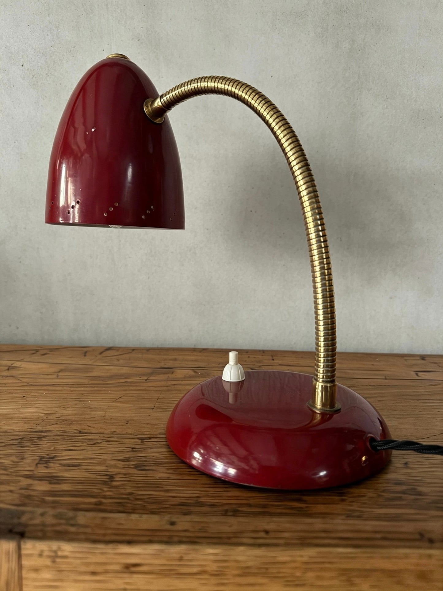 1960s German Gooseneck Table Lamp