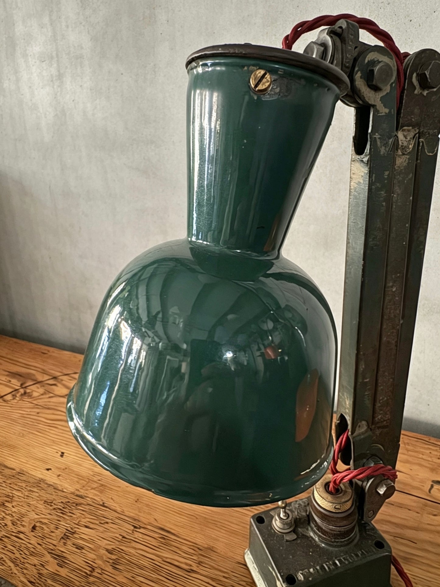 1930s Wall / Worktop Machinists Lamp By Simplex