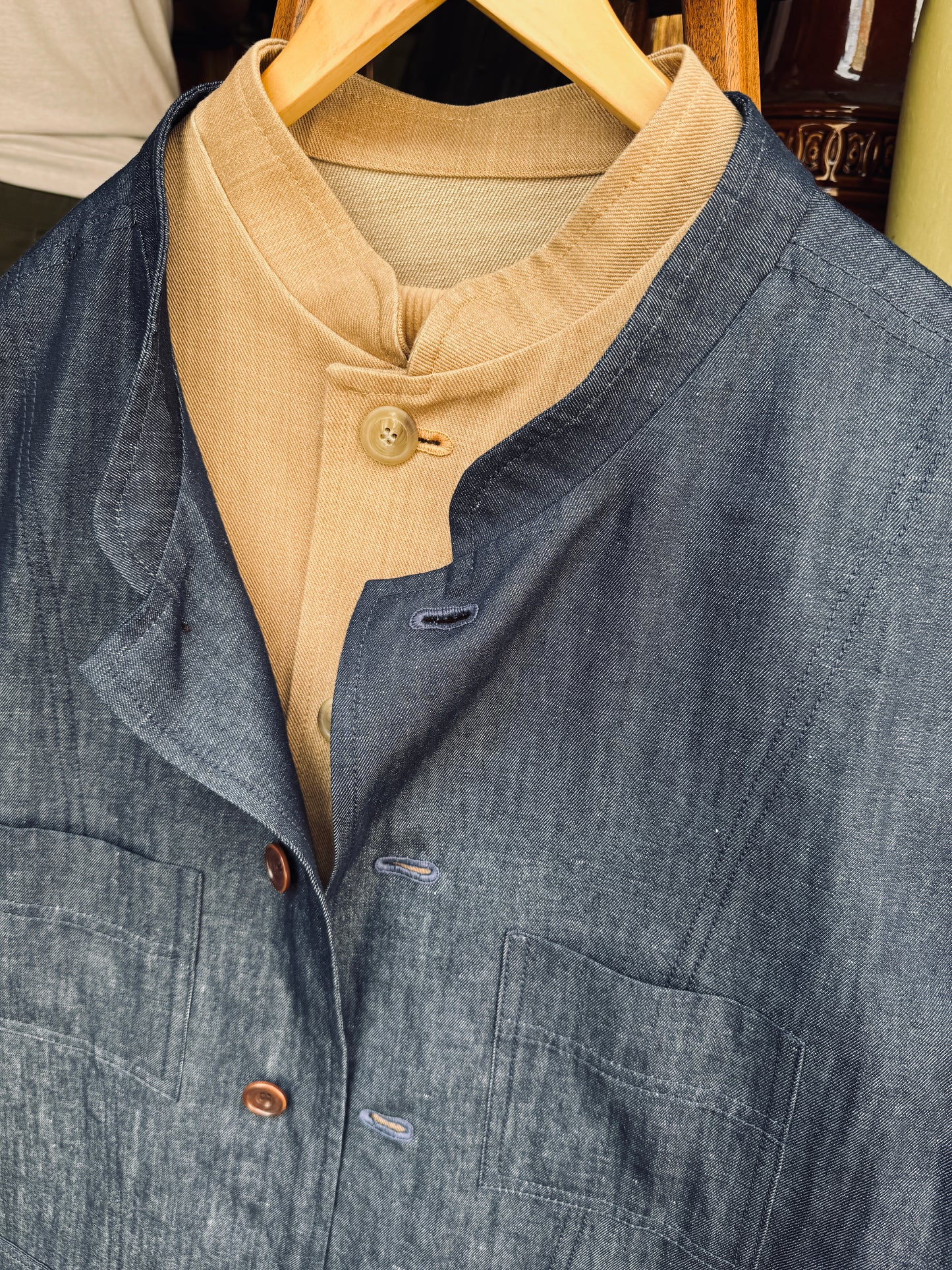 The 'Mintan' Made In London Classic Work Wear Denim Over Shirt