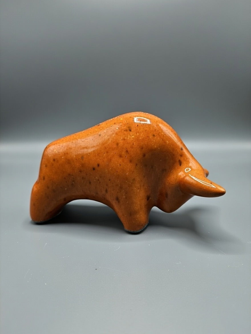 Otto Keramik Classic Ceramic Bull West German Pottery Fat Lava