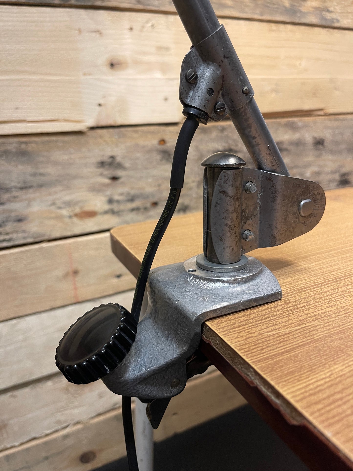 Rare 1930s Clamp On Task Lamp By Curt Fischer For Midgard