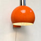 1960s Retro Orange & Chrome Wall Lamp