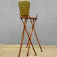Rare Early Pair Of 1800s Campaign Washbowl Stands