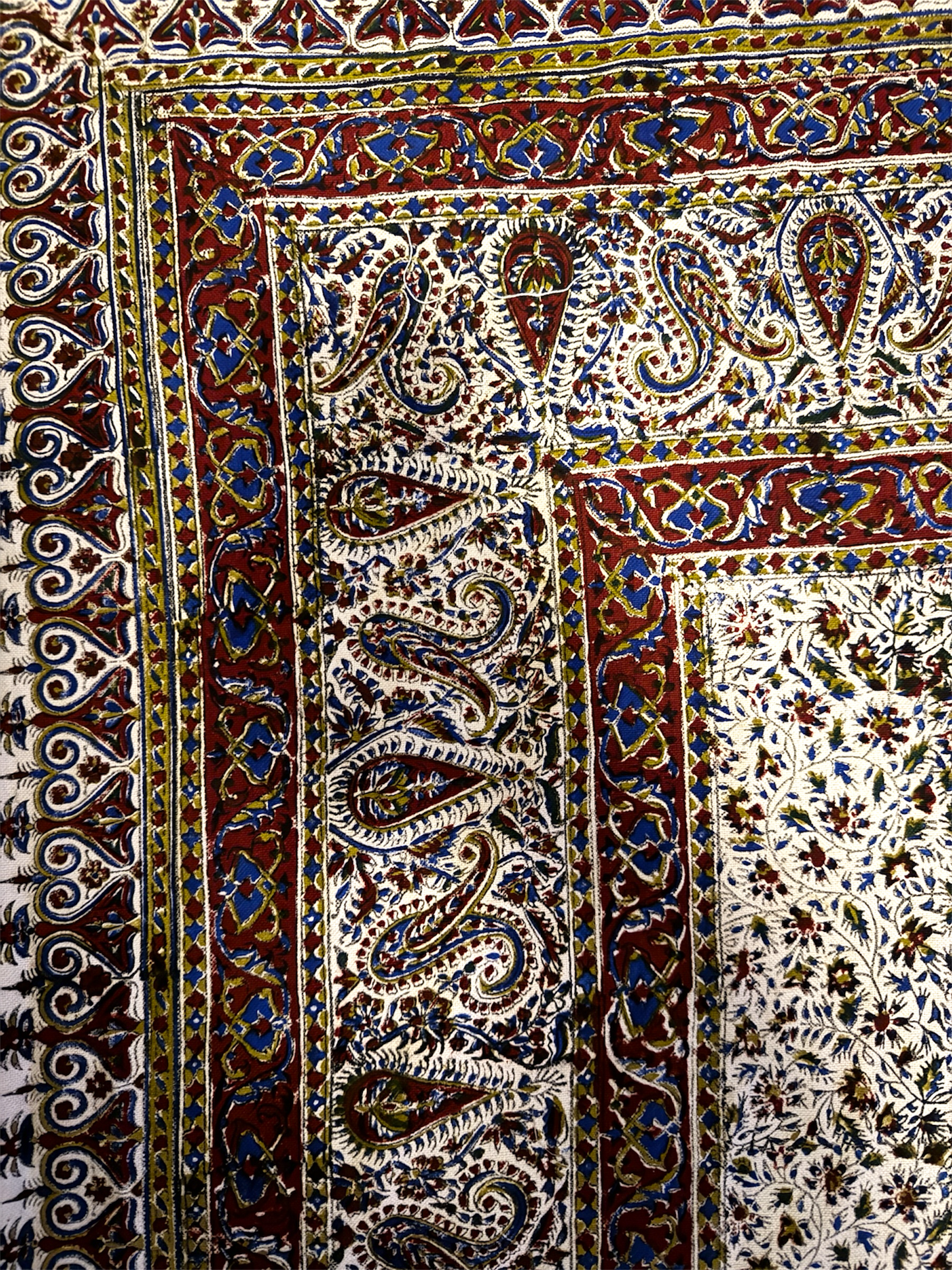 Large Ghalamkari Hand Block Prints Made In Iran