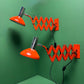 1970s Bright Orange Scissor Lamps By SIS Germany.