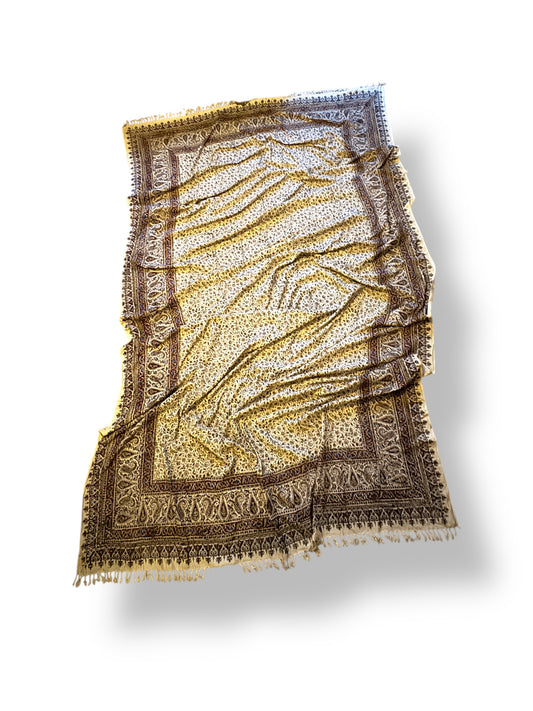 Large Ghalamkari Hand Block Prints Made In Iran