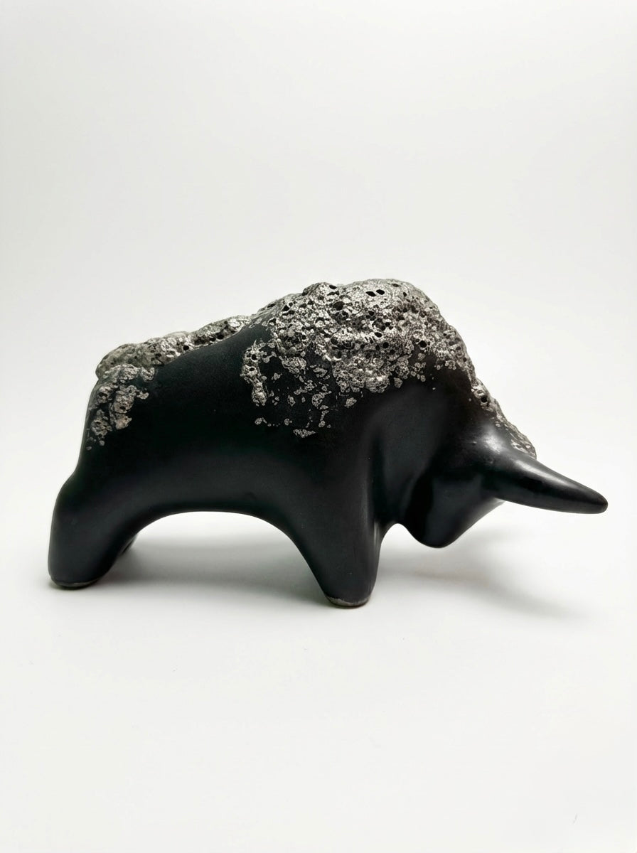 Otto Keramik Classic Ceramic Bull West German Pottery Fat Lava